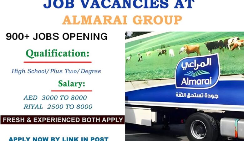 Almarai Job Vacancies in KSA, UAE, Egypt, Thailand, Australia