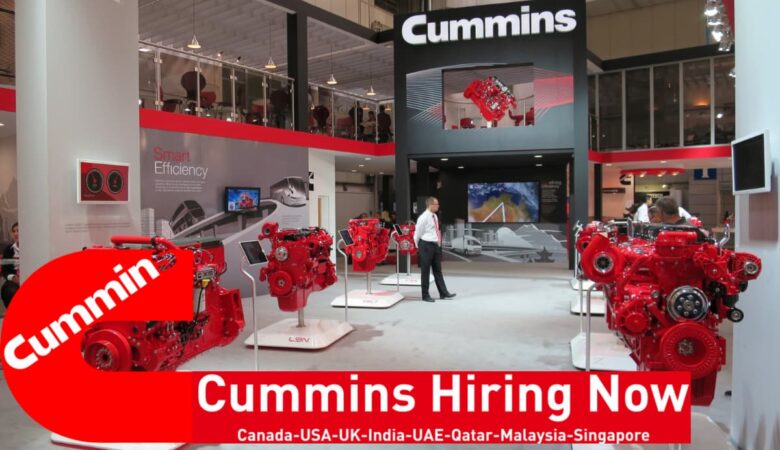 Cummins Jobs UAE, USA, UK, Singapore, Malaysia, Canada, Philippines