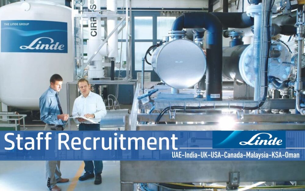 The Linde Group Jobs Canada, Malaysia, India, UK, USA