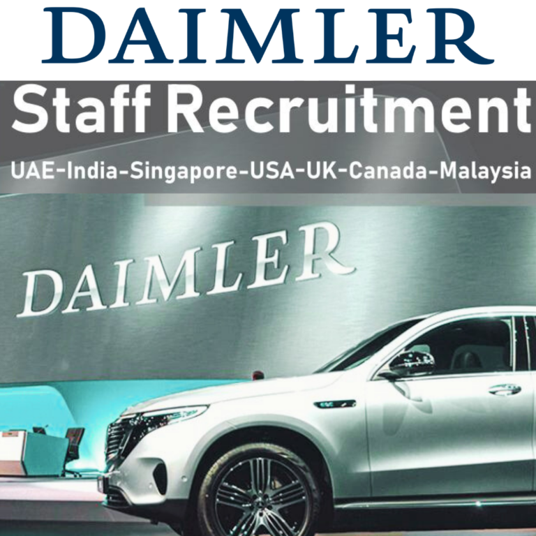 Daimler Job Vacancy UAE, USA, UK, Germany, France, Canada